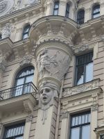 Tag 6 - Riga - Stadtbesichtigung - Jugendstil Detail