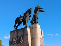 Vilnius Statue Großfürst Gediminas