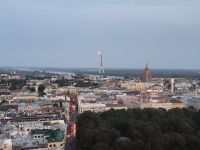 Riga Hotel Radisson Blu Ausblick mit Mond