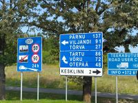 Lettland Estland Grenzübergang