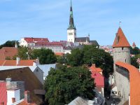 Tallinn Altstadt Blick von der Stadtmauer