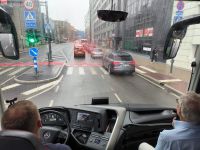 Tallinn Fahrt im Regen zum Flughafen mit Andros