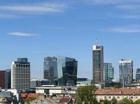 Ausblick von der Skybar über Vilnius