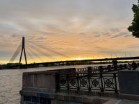 Riga: Sonnenuntergang an der Düna