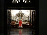 Vilnius, Kathedrale, Gottesdienst in der Kasimirkapelle