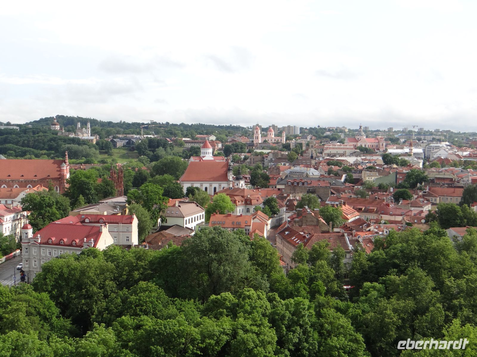 Vilnius, Gedimimasturm, Blick auf die Altstadt