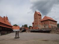 Trakai, Blick in den Innenhof der Burg