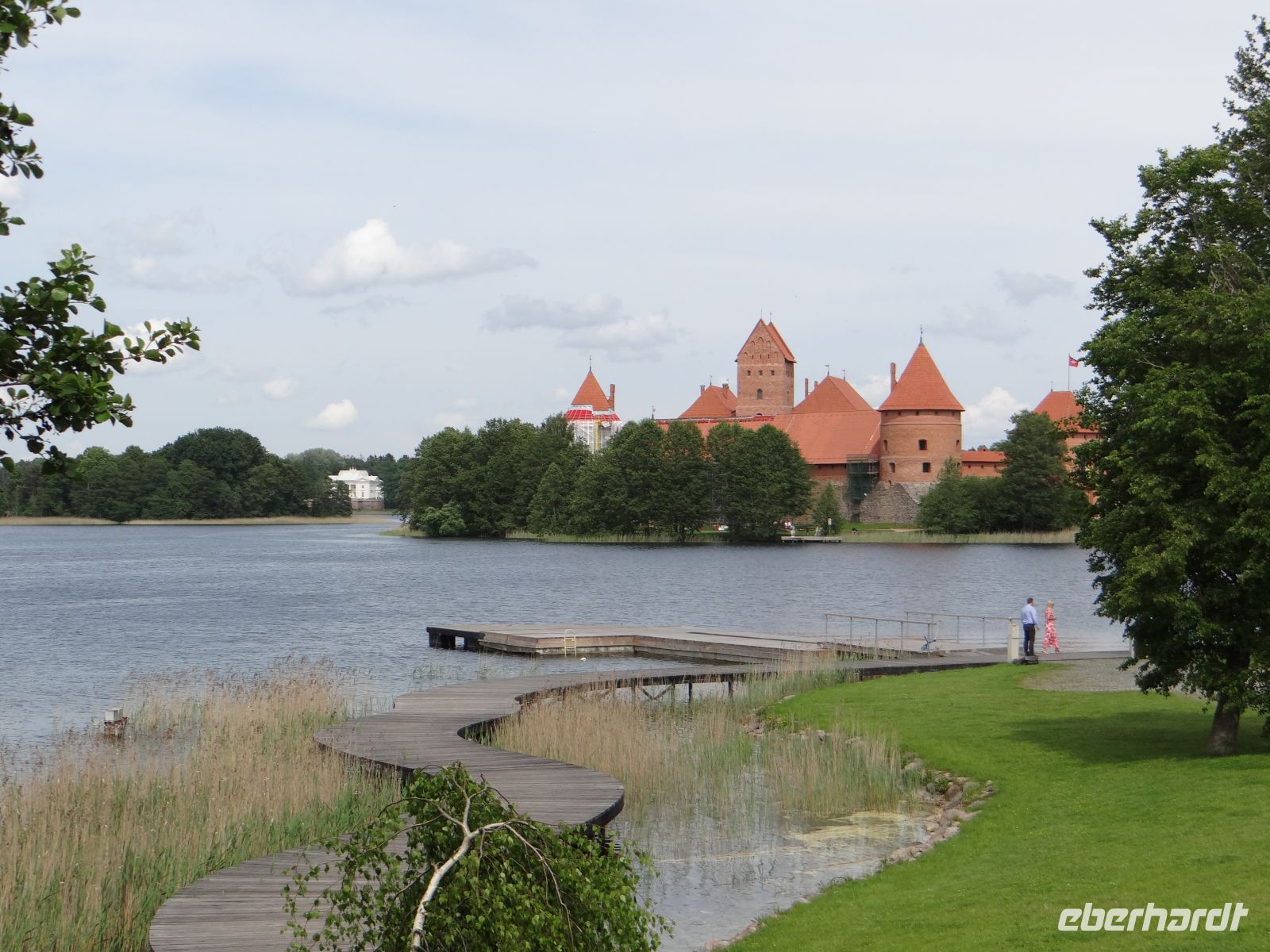 Trakai, ein letzter Blick zurück zur Inselburg