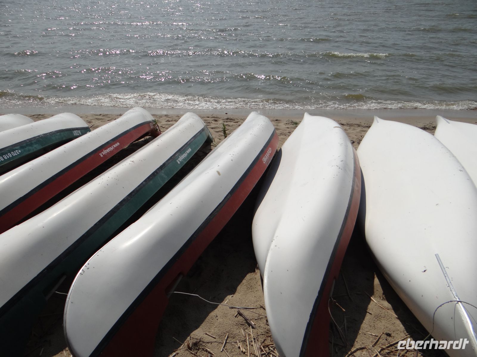 Kurische Nehrung, Kanus kieloben