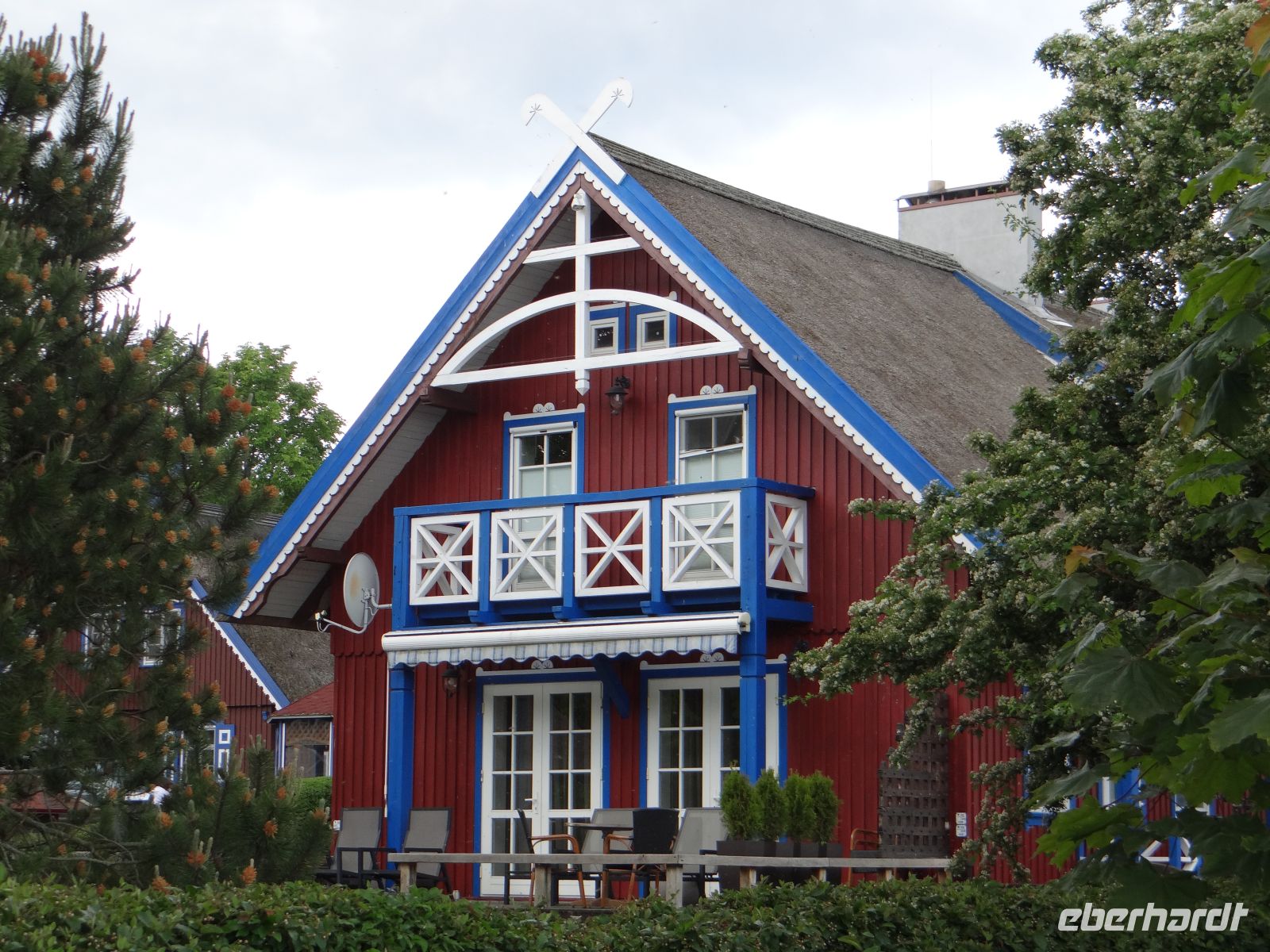 Kurische Nehrung, Nida, ein Neubau in traditioneller Anmutung