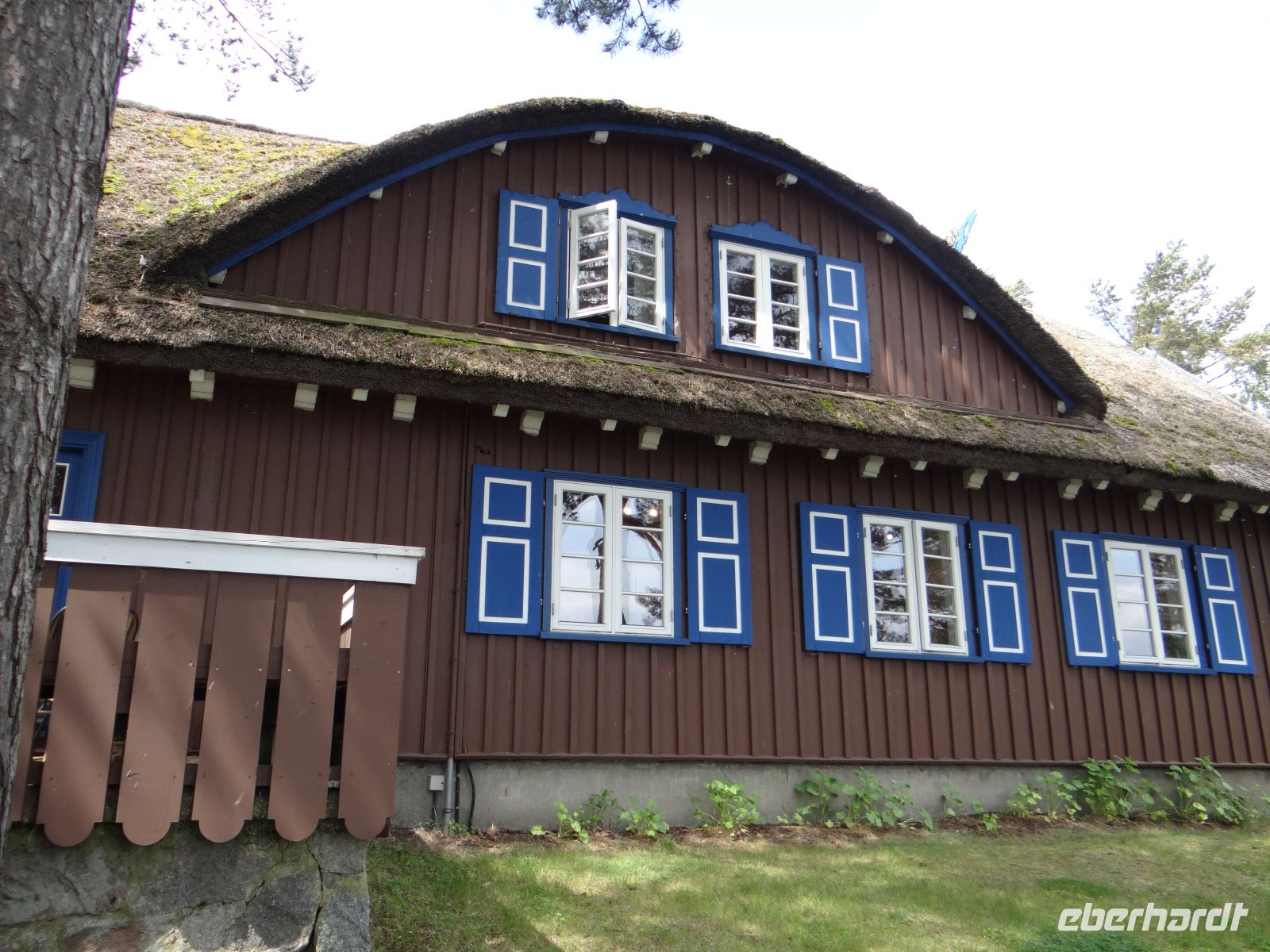 Kurische Nehrung, Nida, Thomas-Mann-Haus, Seite zum Haff