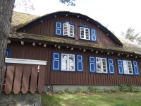 Kurische Nehrung, Nida, Thomas-Mann-Haus, Seite zum Haff