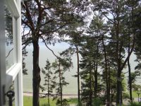 Kurische Nehrung, Nida, Thomas-Mann-Haus, Blick aus seinem Arbeitszimmer aufs Haff