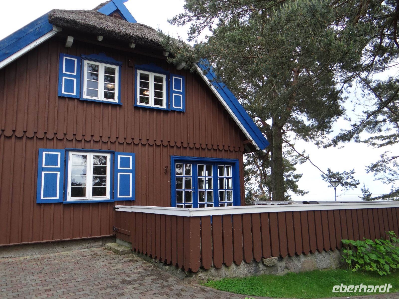 Kurische Nehrung, Nida, Thomas-Mann-Haus – auf der großen Terrasse fühlte sich die Familie wohl.