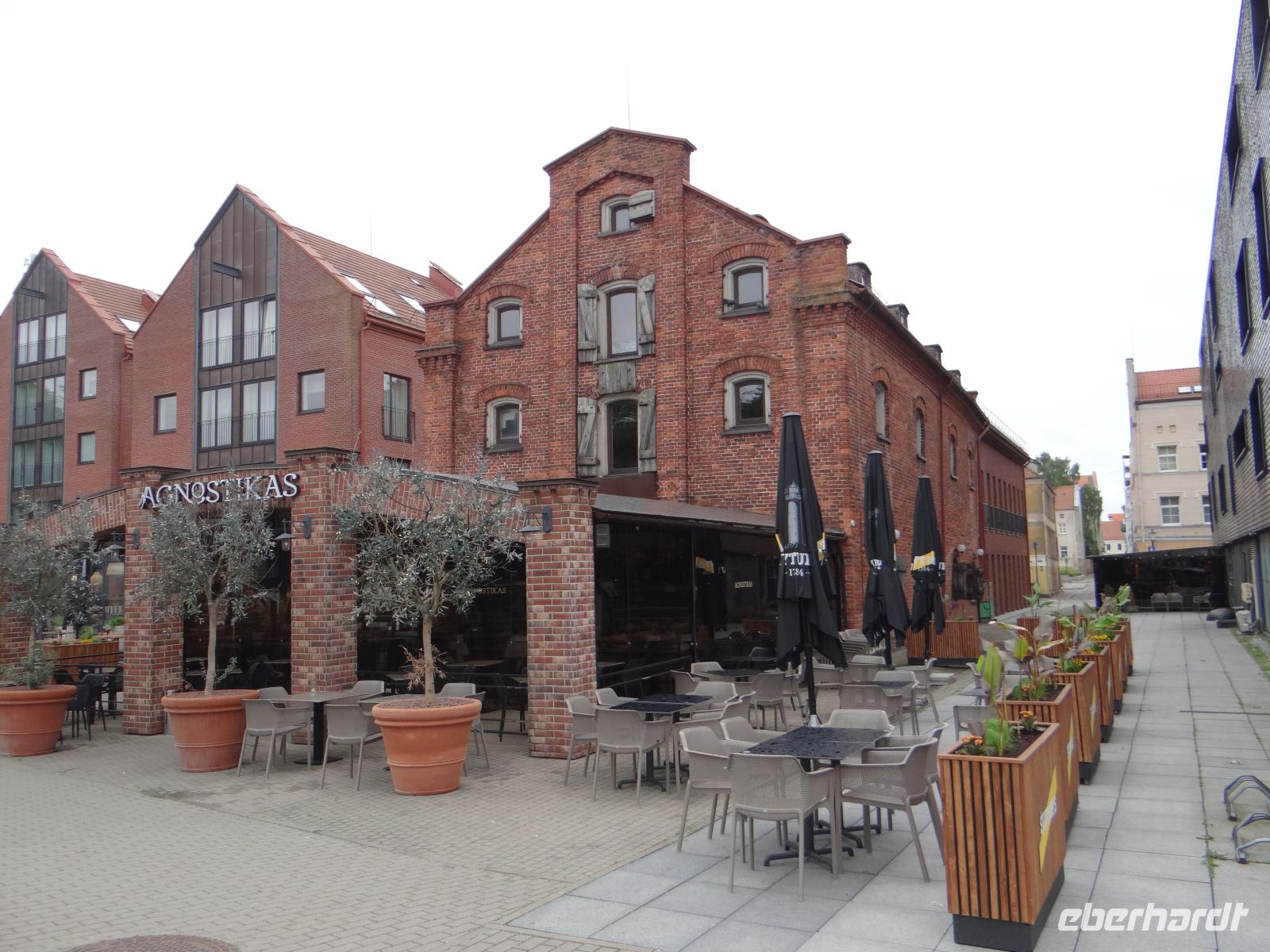 Klaipeda, alte Speicher entlang des Flusses Dani