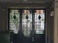 Riga, Jugendstilviertel. Auch die Tür zum Hof ist dem Dekor unterworfen.