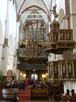Riga, Dom. Die Orgel war 1884 die größte. Prächtig auch heute noch.