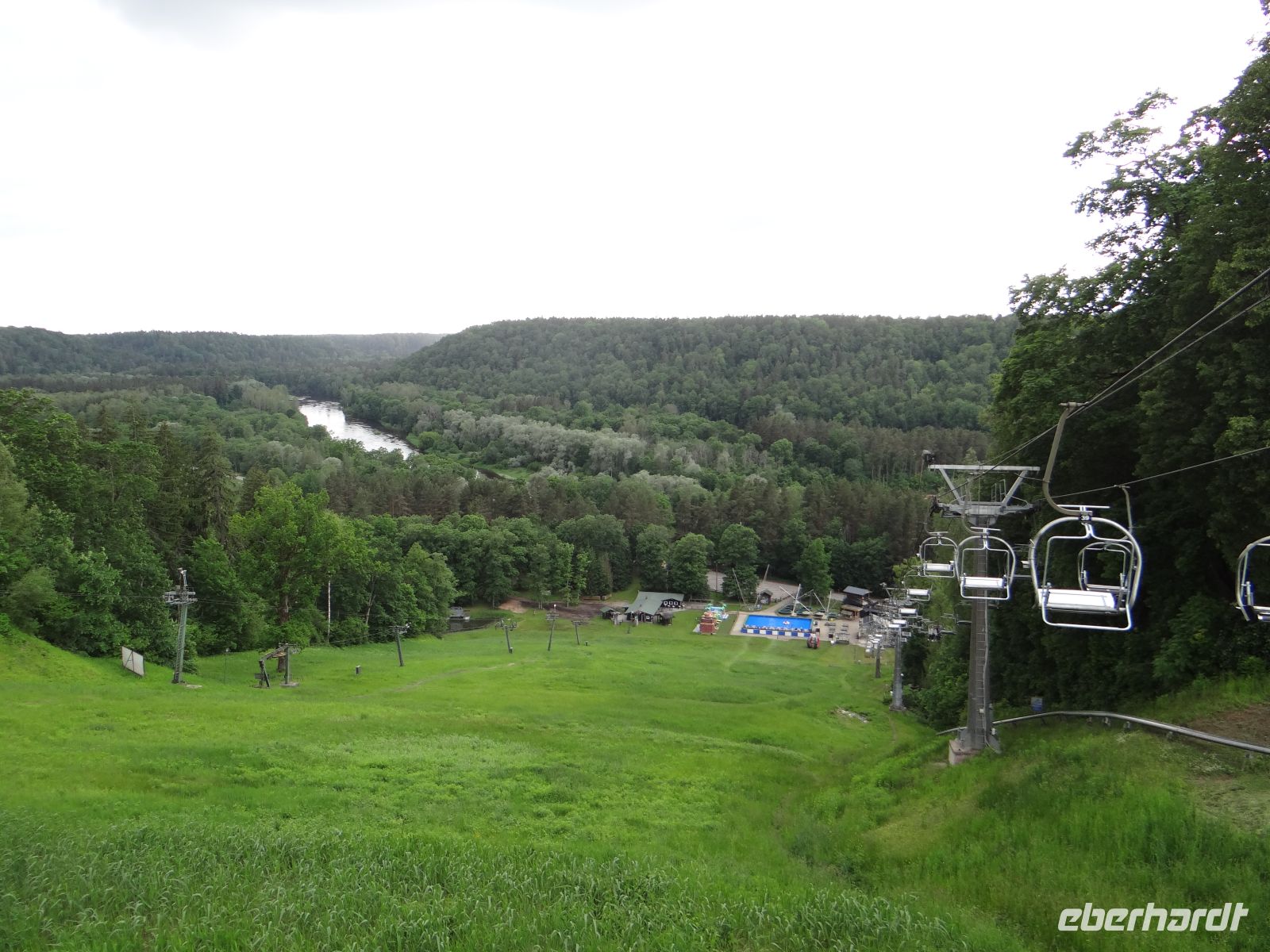 Sigulda, im Winter wird hier Ski gefahren.