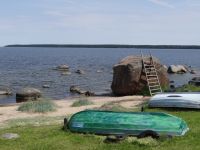 Käsmu, Findling mit Kletterhilfe