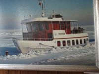 Nida mit Boot Austeja im Winter...