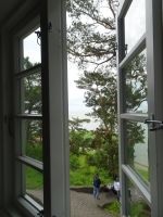 ... Blick aus dem Fenster zum Kurischen Haff...