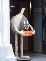 Riga, Eingang zu unserer Abendgaststätte 