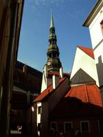 Blick auf die Kirche St. Johannis in Riga