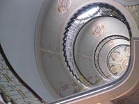 Verzierte Wendeltreppe in Riga