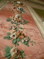 Wandverzierung im Rosenzimmer vom Schloss Rundale