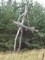 Holzfigur im Baltikum