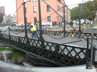 Handbetriebene Brücke in Klaipeda
