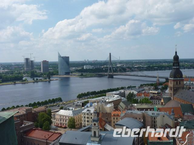 Blick vom Rigaer Dom in Richtung Balalaika