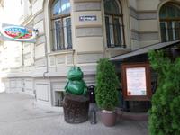 Restauranteingang in Riga