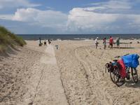 Badepause an der Ostseeküste in Šventoji