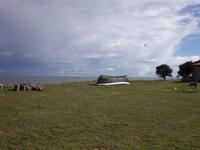 Tourendpunkt mit Blick auf Lettland