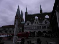 Rathaus und Marienkirchtürme in Lübeck