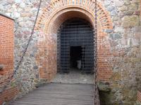 Litauen, Trakai, Wasserburg, Zugbrücke