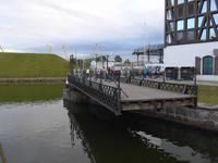 Litauen, Kleipeda, Drehbrücke zum Yachthafen