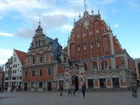 Lettland, Riga, Marktplatz mit Schwarzhäupter Haus