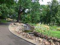Lettland, Riga, Wasserkaskaden im Park