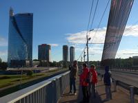 Lettland, Riga, auf der Balalaika-Brücke