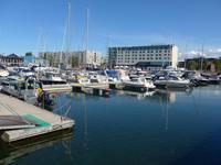 Estland, Tallinn, Yachthafen mit Hotel Euroopa