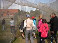 Reisegäste bekommen die Netze erklärt