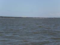 Blick vom Schiff auf die Kurische Nehrung