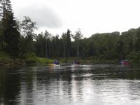 Kanufahrt auf der Gauja