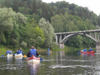 Kanufahrt auf der Gauja