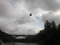 Schwebebahn über der Gauja