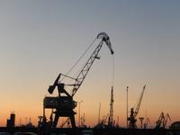 Sonnenuntergang in Klaipeda