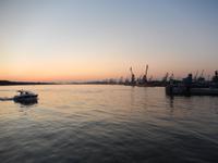 Sonnenuntergang in Klaipeda