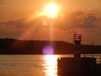 Sonnenuntergang in Klaipeda